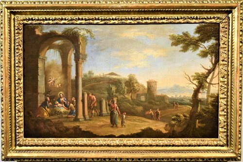 Arcadian Landscape with Nativity